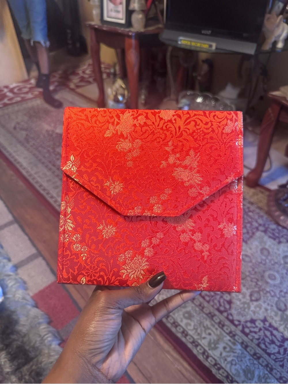 China Red Jewelry Case